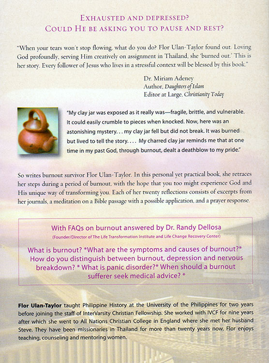 Back cover of the book
